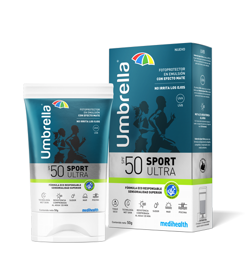 Umbrella Sport Ultra SPF 50 - Protector solar para deportistas con efecto mate